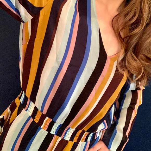 JUST FEMALE Romain chiffon striped blouse - Picture 9 of 13